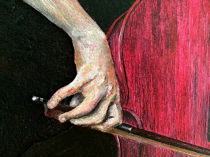 the Cellist detail